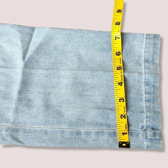 Vintage saint germain paris sz Small pants Womens Jeans Leather Patch Trousers‎ - Picture 11 of 11